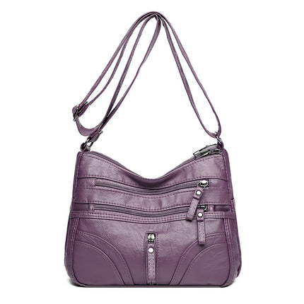 New Cross-Border Foreign Trade Bags, Versatile Women's Bags, Crossbody Bags, Fashionable Soft Leather Texture, Large-Capacity Shoulder Bags, Mother Bags