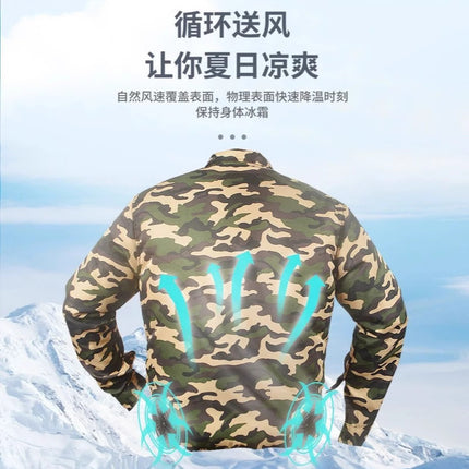 Clearance air conditioning clothing fan clothing fan camouflage clothing with fan clothing clothing source factory