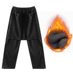 Side zipper front covering non-velvet black / M 80 to 50kg
