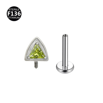F136 Titanium Alloy Ear Bone Nail Cat Ear 0.9 Tooth Internal Thread Lip Nail Fashionable Versatile Cartilage Piercing Ear Bone Nail