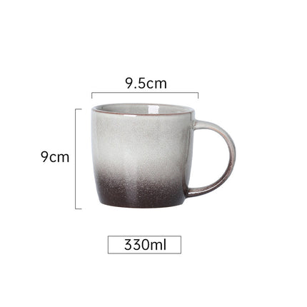 Creative retro Mug Coffee Cup ceramic cup household simple breakfast cup milk Oatmeal cup water cup tea cup
