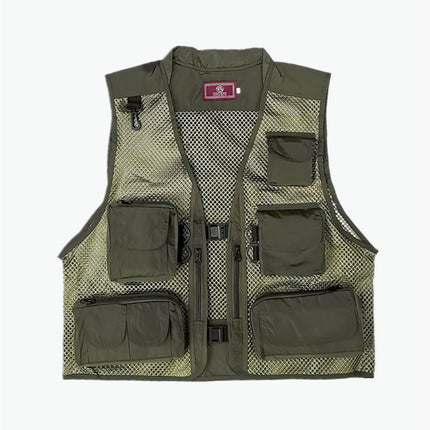 Cross-Border Wholesale Fishing Vest Tactical Vest Mesh Outdoor Breathable Sports Vest Camouflage Tactical Vest
