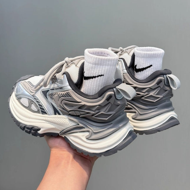 Children's Rattlesnake Silver Boys' Dad Shoes Black Heterochromatic Cat Eye Girls' Outdoor Sports Shoes Soft Sole Trendy