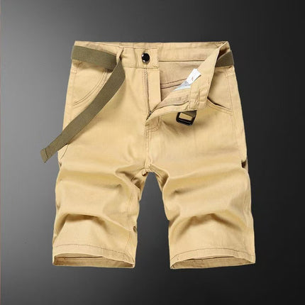 Men's Casual Shorts for Summer, Trendy Loose-Fitting Youth Mid-Length Shorts, Beach Shorts, Five-Point Pants for Outdoor Wear