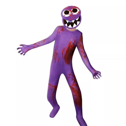 Halloween Rainbow friends ROBLOX rainbow game cos clothes Blue little monster props costume jumpsuit