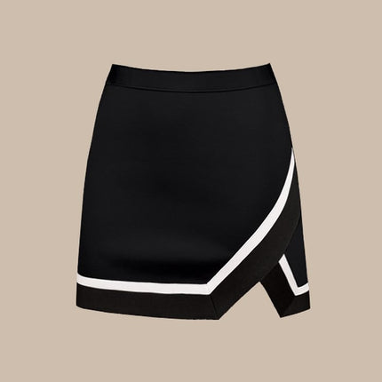 2025 European and American Swimwear New Simple Black and White Small Fragrant Style Explosions Conjoined Swimsuit suit Women's Cross-border 25313