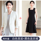 White suit + 932 black dress / S