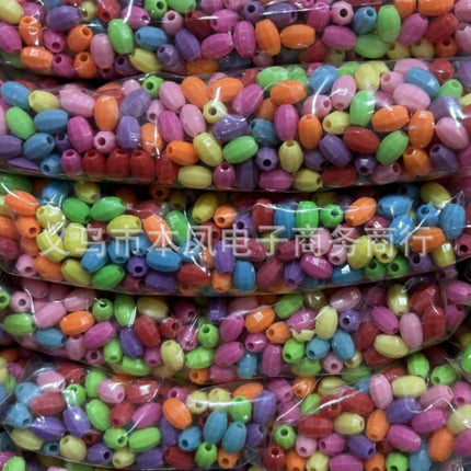 solid color color beads diy bracelet string loose beads material children beaded handmade keychain jewelry accessories