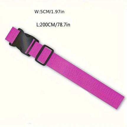 Color Luggage Case Strap One-word Packaging Strap Cute Pull Rod Suitcase Consignment Bundling Strap Box Strap