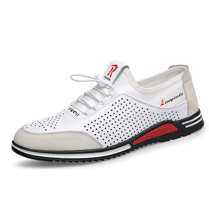 Men's Sports and Leisure Leather Shoes, Korean Style Youth Trendy Shoes, Soft Sole Heightening Men's Shoes, Four-Season Leather Shoes, Drop Shipping