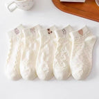 Little bear white socks [minimum order of 5 pairs] / Naked clothing [please contact customer service if you need packaging]