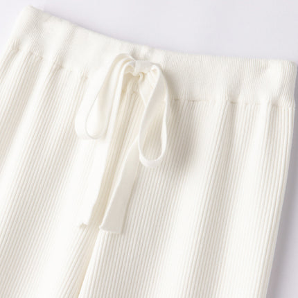 Autumn and Winter New Wool Wide Leg Pants Women's Elegant High Waist Loose Pendant Slimming Casual Pants Thickened Floor Pants