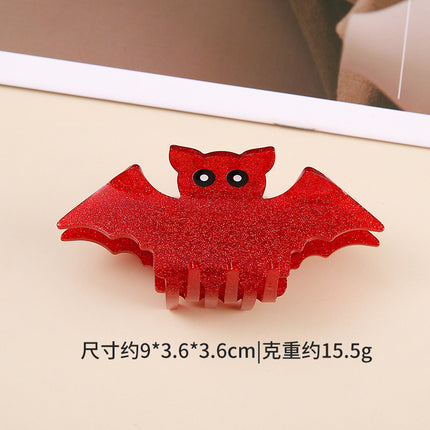 Factory Wholesale Halloween Series Bat Quirky Hair Clips Bat Wings Hairpins for Half-Up Hairstyles