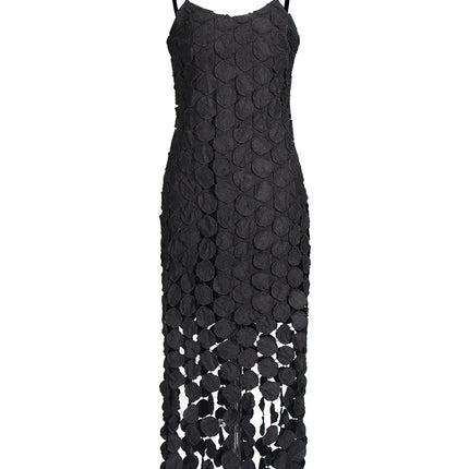 Elegant Ladylike Style 2-Piece Dress Women's Clothing 2026 Spring New Style Spaghetti Strap Patchwork Tassel Design Slimming Long Dress