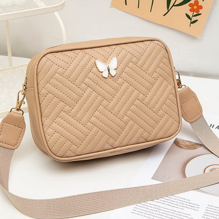 National Style Embroidered New Casual Fashion Quilted Embroidered Commuter Crossbody Bag Compact Ladies Bags Shoulder Bag