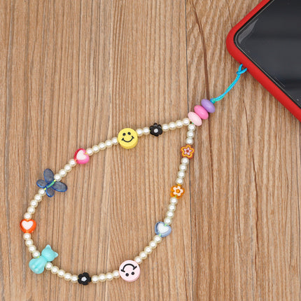 Factory direct supply handmade beaded mobile phone lanyard bluetooth speaker lanyard flashlight fan selfie stick U disk sling