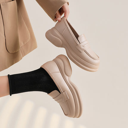 New Thick-soled Loafers Women's Mary Jane One-step Lazy Shoes Casual Single-layer Shoes Rain Boots Increased Work Shoes Cross-border