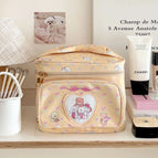 Cute princess cosmetic bag with butterfly handle [yellow]