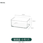 8027.short transparent box-1 small size without cover can be stacked