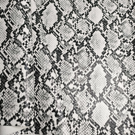 Pu Snakeskin Pattern Leather Fabric, Python Pattern Leather for Bags, Anime Belts, Soft Bags, Headboard Backs, Artificial Leather with Animal Prints