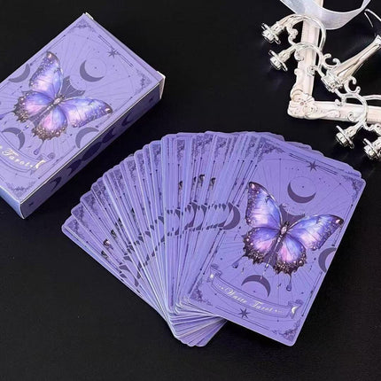 Tarot West Classic High-Value 78 Card Deck New Original Learning Tarot Pink Butterfly Cards