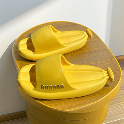 Foreign trade banana slippers EVA material thick-soled comfortable beach slippers men's manufacturers direct sale material guarantee