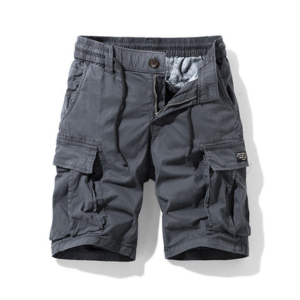 Cargo Shorts Men Summer Outdoor Army Green Loose Casual Sports Knee-Length Pants Outdoor Cotton Multi-Pocket Versatile Men