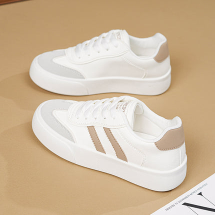 White Shoes Women's Autumn New Women's Shoes 2024 Students Soft Bottom Casual Sports Board Shoes Chic Style Flat Women's Shoes Trendy