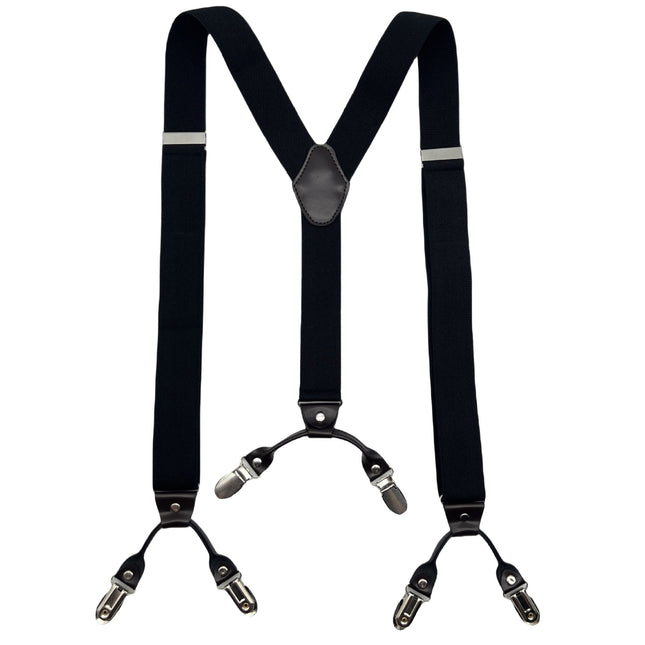 Adult Men's 6-Clip Adjustable Elastic Y-Shaped Suspenders, Comfortable and Highly Elastic