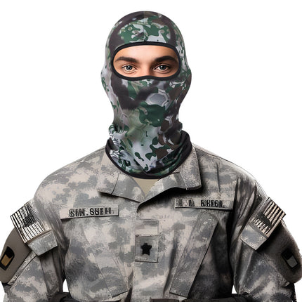 Cross Border Outdoor Camouflage Python Print Balaclava Hat Riding Headgear Summer Tactical Army Fan Face Cover