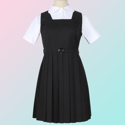 Jumpsuit Vest Dress Cos Chainsaw Man War Devil School Uniform Anime Cosplay Costume Female High School Jk Uniform Skirt