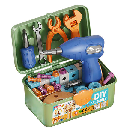 Screw Toy Kidsren's Play House Repair Tool Box Set Boy's Educational Hands-On Assembly Electric Drill Screwdriver