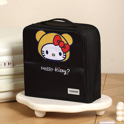 Vertical Cosmetic Bag, Large Capacity, Women's Pencil Case, Travel Pu Waterproof, Can Be Hung on Luggage, Makeup Brush Storage Bag