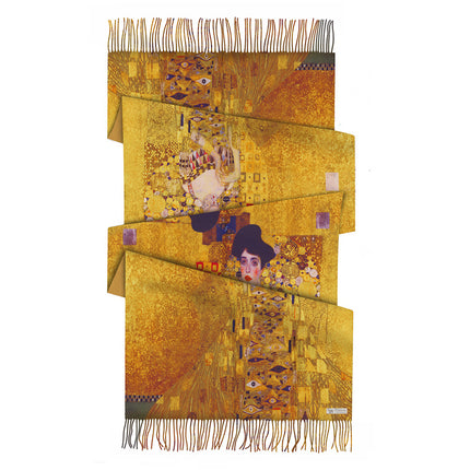 Winter Fashionable and Versatile Van Gogh Oil Painting Series Starry Sky Ladies Imitation Cashmere Long Scarf for Mother Shawl Warm Scarf