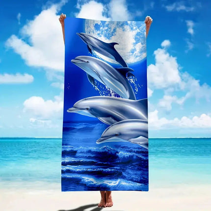 Cross-border Beach Towel Quick-drying Absorbent Beach Towel Microfiber Digital Printing Bath Towel Adult Amazon Plus