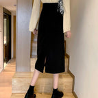Black 666 back slit / XS