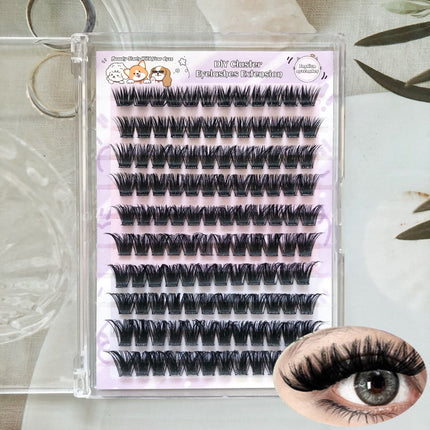 New European and American 10-Row Mj87 Amazon DIY Self-Grafting Set European and American Thick and Popular Cross-Border False Eyelashes