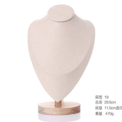 Solid Wood Figure Neck Display Stand Necklace Display Stand Jewelry Display Stand Jewelry Jewelry Storage Stand