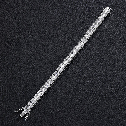 Popular Jewelry Rock Sugar Chain Children's European and American New Zircon Cuban Chain Hip Hop Jewelry Internet Celebrity Same Style Clothing Accessories