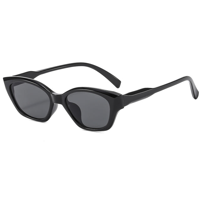 New red cat's eye sunglasses women's high-grade concave shape hot girl photo anti-ultraviolet line sunglasses wholesale