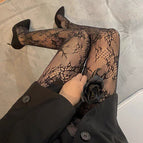 Black Flower Vine net