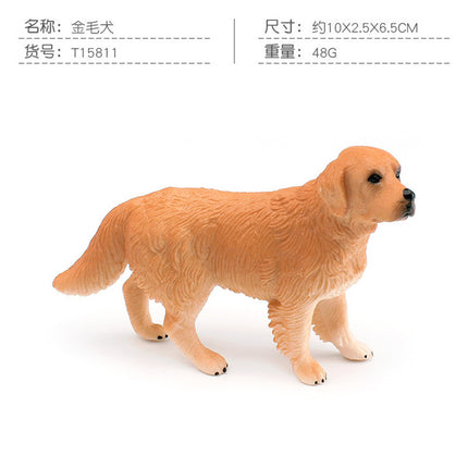 Cross-border Simulation Dog Model Golden Retriever Bona Mountain Dog St. Bernard Short-legged Corgi Desktop Static Ornaments