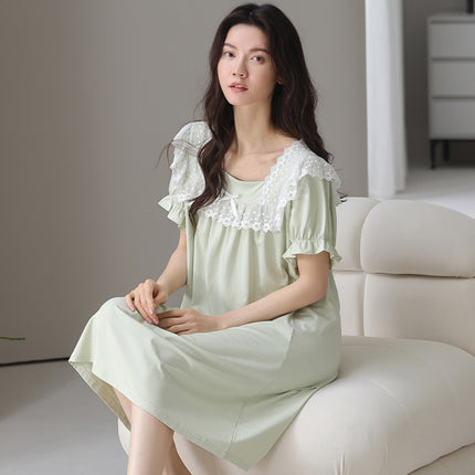 Nightgown for Women, Summer Modal Thin Style, 2026 New Model, Ice Silk Cool Feeling, Women's Summer Casual Sleepwear, Home Wear