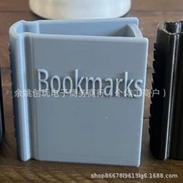 Cross-Border New Product Book Shaped Bookmark Holder 3D Printed Mini Bookshelf Bookmark Holder
