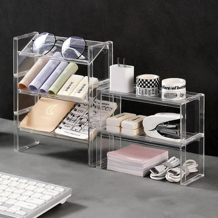 Stackable Tea Bag Storage Box Desktop Capsule Coffee Storage Rack Tea Room Storage Rack Tea Bag Transparent Storage Box