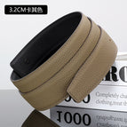 3.2 black/khakis (double-sided litchi pattern car line) / 105cm