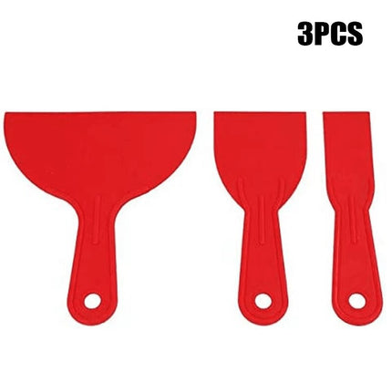 Cross-border 3-piece set 1.5 inch 3 inch 6 inch plastic putty knife scraper scraper blade paint scraper tool