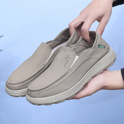 Shoes Men's 2025 Spring New Fashion All-match Men's Shoes Casual Canvas Shoes Slip-on Non-slip Comfortable Lazy Shoes