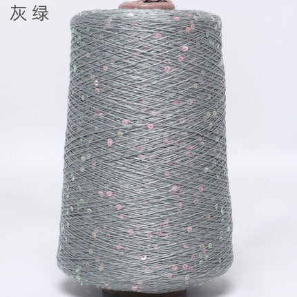 Silk Joy/Tencel Iridescent Sequin Hand-Knitted Yarn Ball Colorful Tencel Sequin Yarn Wholesale 500g