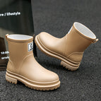 [fleece-free style] brown-sneaker size / 36